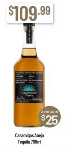 Chambers Cellars Casamigos Anejo Tequila offer