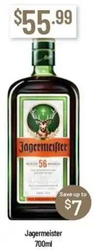 Chambers Cellars Jagermeister offer