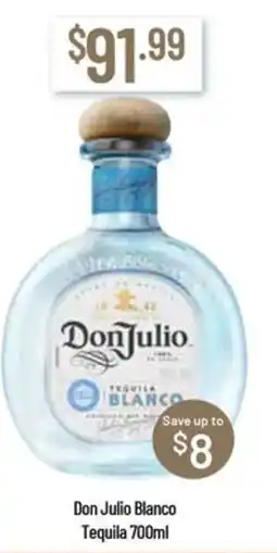 Chambers Cellars Don Julio Blanco Tequila offer