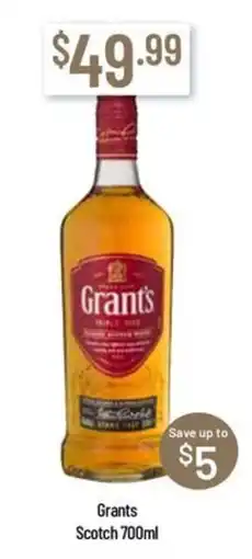 Chambers Cellars Grants Scotch offer
