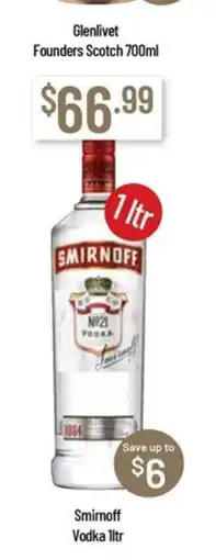 Chambers Cellars Smirnoff Vodka offer