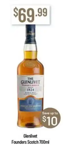 Chambers Cellars Glenlivet Founders Scotch offer