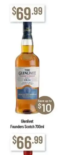 Chambers Cellars Glenlivet Founders Scotch offer
