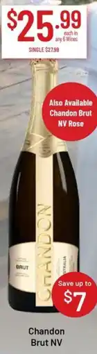 Chambers Cellars Chandon Brut NV offer