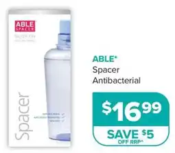 Ramsay Pharmacy ABLE Spacer Antibacterial offer