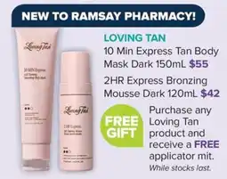 Ramsay Pharmacy Loving Tan 10 Min Express Tan Body Mask Dark offer