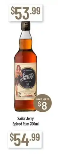 Chambers Cellars Sailor Jerry Spiced Rum offer