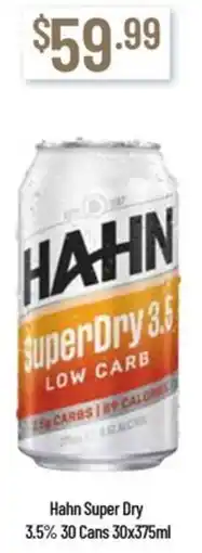 Chambers Cellars Hahn Super Dry offer