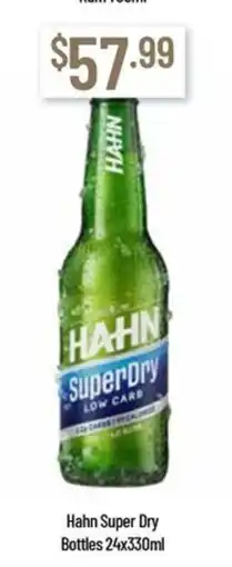 Chambers Cellars Hahn Super Dry offer