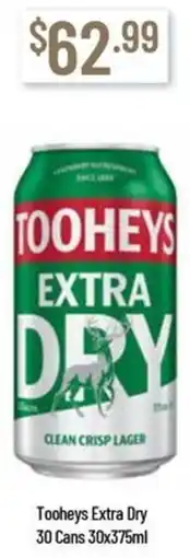 Chambers Cellars Tooheys Extra Dry offer