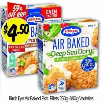 Birds Eye Air Baked Fish Fillets Varieties