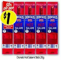 NQR Donski Hot Salami Stick offer