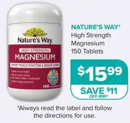 Ramsay Pharmacy Nature's Way High Strength Magnesium offer