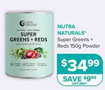 Nutra Naturals Super Greens + Reds