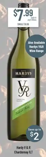 Chambers Cellars Hardy V & R Chardonnay offer