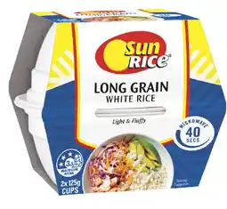 IGA SunRice Microwave Rice Cups Selected Varieties offer