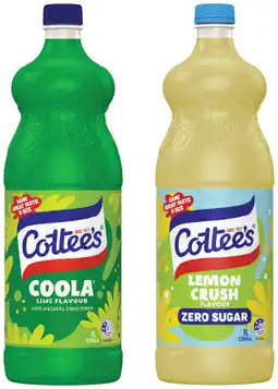 IGA Cottee’s Cordial Selected Varieties offer