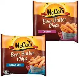 IGA McCain Beer Batter Chips or Wedges 750g Selected Varieties offer