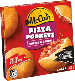 IGA McCain Pizza Pockets Selected Varieties offer