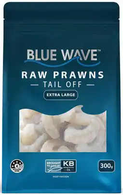 IGA Blue Wave Raw Prawns Tail Off offer