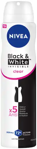 IGA Nivea Invisible For Black & White 48h Anti-perspirant offer