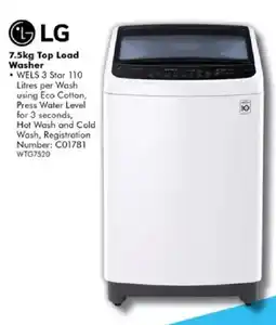 The Good Guys LG 7.5kg Top Load Washer offer