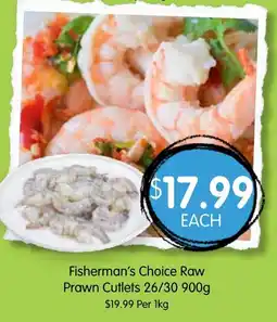 Spudshed Fisherman's Choice Raw Prawn Cutlets offer