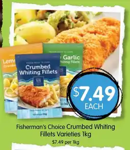 Spudshed Fisherman's Choice Crumbed Whiting Fillets Varieties offer