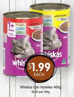 Spudshed Whiskas Can Varieties offer