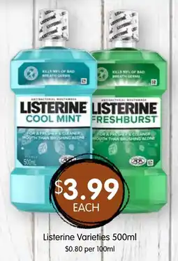 Spudshed Listerine Varieties offer