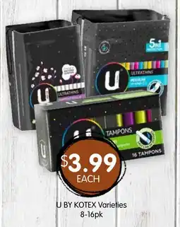 Spudshed U by Kotex Varieties offer