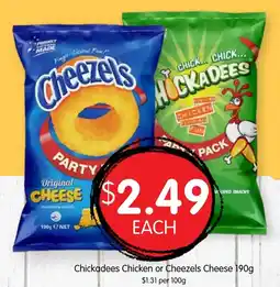 Spudshed Chickadees Chicken or Cheezels Cheese offer