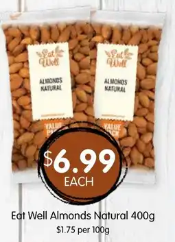 Spudshed Eat Well Almonds Natural offer