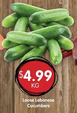 Spudshed Loose Lebanese Cucumbers offer