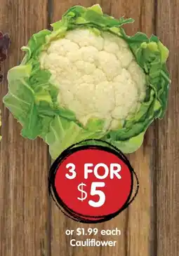 Spudshed Cauliflower offer