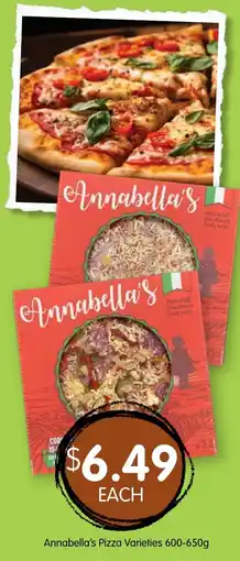 Spudshed Annabella's Pizza Varieties offer