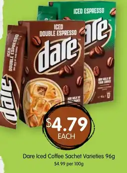 Spudshed Dare Iced Coffee Sachet Varieties offer