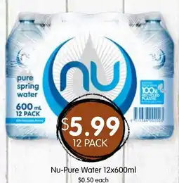 Spudshed Nu-Pure Water offer