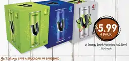 Spudshed V Energy Drink Varieties offer