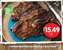 Spudshed Parkfield Beef Premium Yearling Y-Bone Steak offer