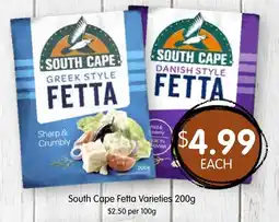 Spudshed South Cape Fetta Varieties offer
