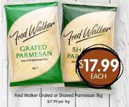 Spudshed Fred Walker Grated or Shaved Parmesan offer
