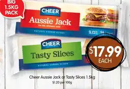 Spudshed Cheer Aussie Jack or Tasty Slices offer