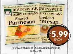 Spudshed Brunswick Shaved Or Shredded Parmesan offer