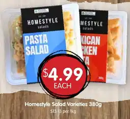 Spudshed Homestyle Salad Varieties offer
