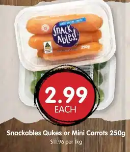 Spudshed Snackables Qukes or Mini Carrots offer