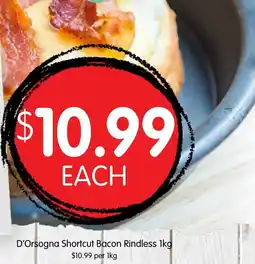 Spudshed D'Orsogna Shortcut Bacon Rindless offer