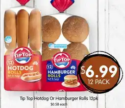 Spudshed Tip Top Hotdog Or Hamburger Rolls offer