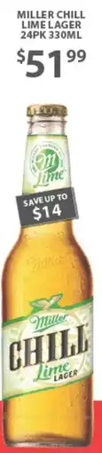 Star Liquor Miller Chill Lime Lager offer