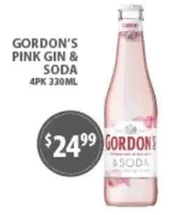 Star Liquor Gordon's Pink Gin & Soda offer